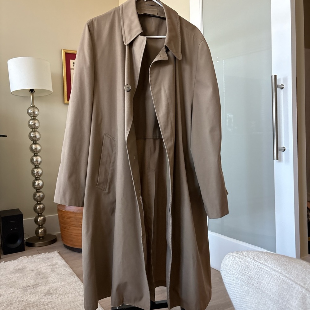 London Fog Men's Classic Tan Trench Coat